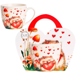 JEŻ KUBEK 460ml + OPAKOWANIE Z RĄCZKĄ