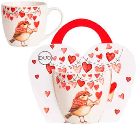 WRÓBEL KUBEK 460ml + OPAKOWANIE Z RĄCZKĄ