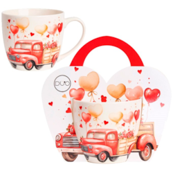 SAMOCHÓD KUBEK 460ml + OPAKOWANIE Z RĄCZKĄ