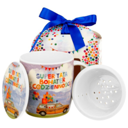 SUPER TATA KUBEK ZAPARZACZ W PUDEŁKU 400ml