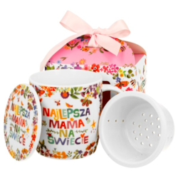 NAJLEPSZA MAMA KUBEK ZAPARZACZ W PUDEŁKU 400ml