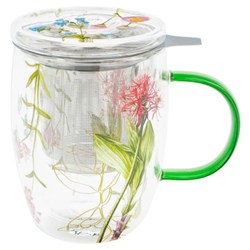 BARWY NATURY KUBEK SZKLANY ZAPARZACZ 350ml