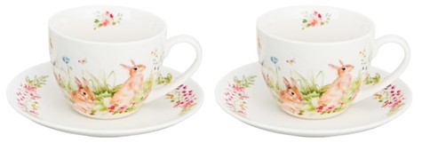 WIOSENNA SIELANKA KOMPLET FILIŻANEK 2+2 280ml