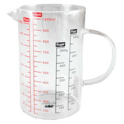 POJEMNIK SZKLANY Z MIARKĄ  1000ml