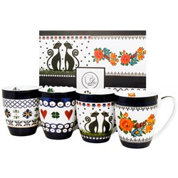 INDIGO KUBEK KOMPLET 4EL W PUDEŁKU 380ml