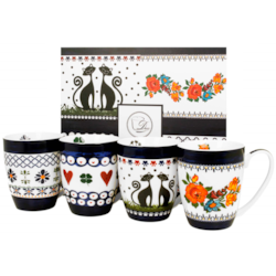 INDIGO KUBEK KOMPLET 4EL W PUDEŁKU 380ml