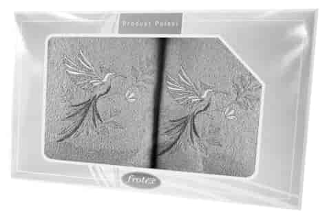 GIFT FROTEX II KPL RĘCZNIKÓW GRENO 2EL POPIEL J 5K