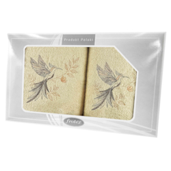 GIFT FROTEX II KPL RĘCZNIKÓW GRENO 2EL KREMOWY 5K