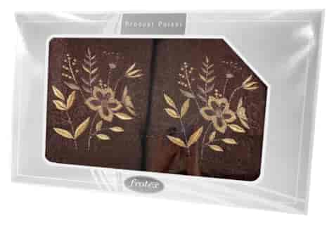 GIFT FROTEX II KPL RĘCZNIKÓW GRENO 2EL BRĄZOWY 6K