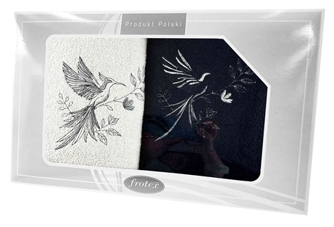 GIFT FROTEX II KPL RĘCZNIKÓW 2EL 70,70 BIAŁ/GR 5K