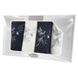 GIFT FROTEX IV KPL RĘCZNIKÓW GRENO 4EL BIAŁY/GR 5K