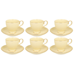 VICTORIA CREAM KOMPLET FILIŻANEK 6+6 300ml