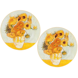 SUNFLOWERS TALERZ DESEROWY 19,2cm KOMPLET 2SZT