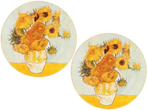 SUNFLOWERS TALERZ DESEROWY 19,2cm KOMPLET 2SZT