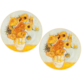 SUNFLOWERS TALERZ DESEROWY 19,2cm KOMPLET 2SZT