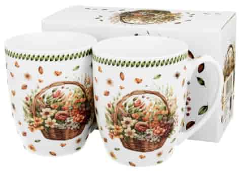 KWIATY POLNE CR KUBEK KOMPLET 2EL W PUDEŁKU 360ml