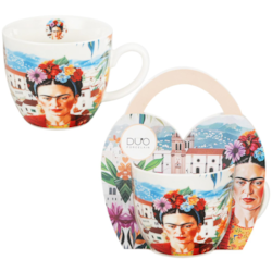 MEXICAN ART RED KUBEK 460ml + OPAKOWANIE Z RĄCZKĄ