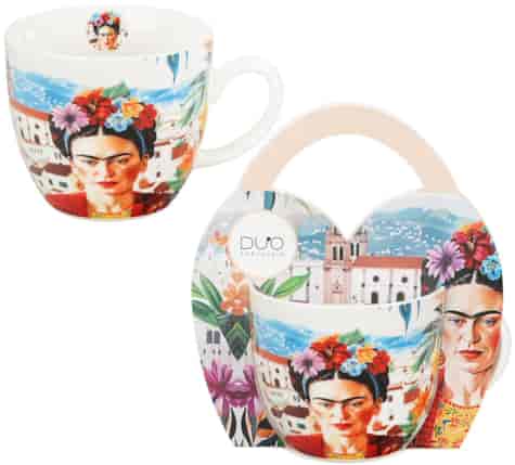 MEXICAN ART RED KUBEK 460ml + OPAKOWANIE Z RĄCZKĄ