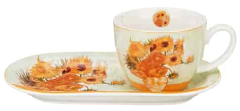 SUNFLOWERS FILIŻANKA ZE SPODK 1+1 450ml ŚNIADANIE
