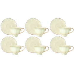 CHARLOTTE CREAM KOMPLET FILIŻANEK 6+6 250ml