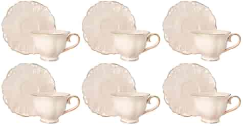 CHARLOTTE CREAM KOMPLET FILIŻANEK 6+6 250ml