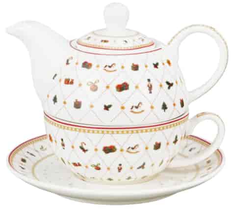 BN ORNAMENT JOY CZAJNICZEK Z FILIŻANKĄ 300ml 3EL