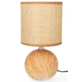 LAMPA NOCNA CERAMICZNA LK01BR BRĄZOWA 25cm