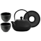 GIFT CZAJNIK ŻELIWNY Z CZARKAMI 0,8L 4EL BLACK