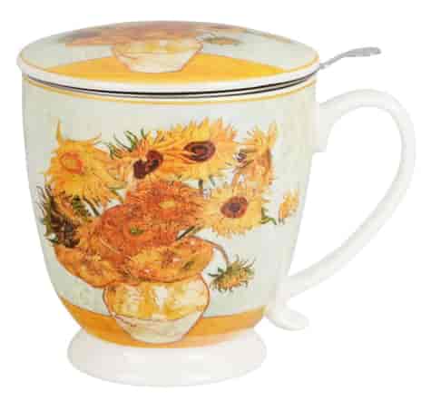 SUNFLOWERS KUBEK ZAPARZACZ NA STOPCE 510ml