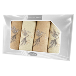 GIFT FROTEX IV KPL RĘCZNIKÓW GRENO 4EL KREM/CAP 5K