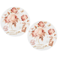 SECESJA TALERZ DESEROWY 19,2cm KPL 2SZT