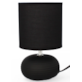 LAMPA NOCNA CERAMICZNA LK07C CZARNA 23cm