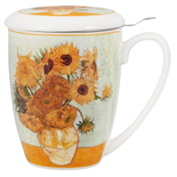 SUNFLOWERS KUBEK ZAPARZACZ W PUDEŁKU 360ml