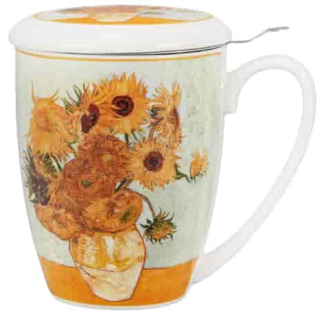 SUNFLOWERS KUBEK ZAPARZACZ W PUDEŁKU 360ml