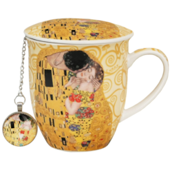 THE KISS ECRU KUBEK ZAPARZACZ ZAWIESZKA 400ml