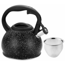 CZAJNIK METALOWY Z GWIZDKIEM 1,2L + SITKO KH-1634