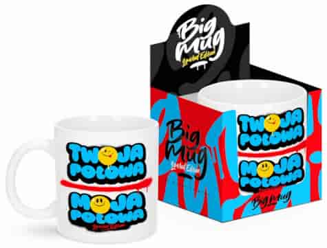 BIG MUG KUBEK 800ml - TWOJA POŁOWA, MOJA POŁOWA