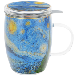 STARRY NIGHT KUBEK SZKLANY ZAPARZACZ 350ml
