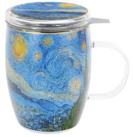 STARRY NIGHT KUBEK SZKLANY ZAPARZACZ 350ml