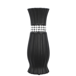 WAZON CERAMICZNY CW32 CZARNY h-30cm