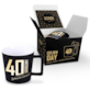 GOLDEN DAY KUBEK 350ml + KARTKA - 40 URODZINY