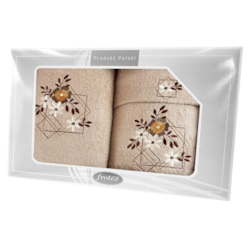 GIFT III KPL RĘCZNIKÓW 3EL BEŻOWY 02