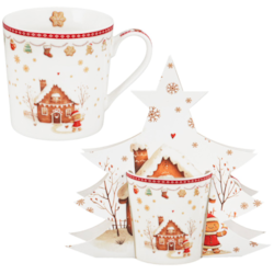 BN GINGERBREAD HOUSE KUBEK 400ml + OPAK CHOINKA