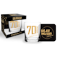 GOLDEN DAY SZKLANKA 300ml + PODKŁADK - 70 URODZINY