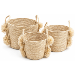OSŁONKA KOSZ PLECIONY BOHO 3EL JUS-8103