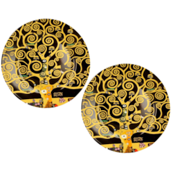 TREE OF LIFE BROWN TALERZ DESEROWY 19,2cm 2SZT