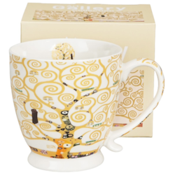 TREE OF LIFE ECRU KUBEK NA STOPCE W PUDEŁKU 500ml