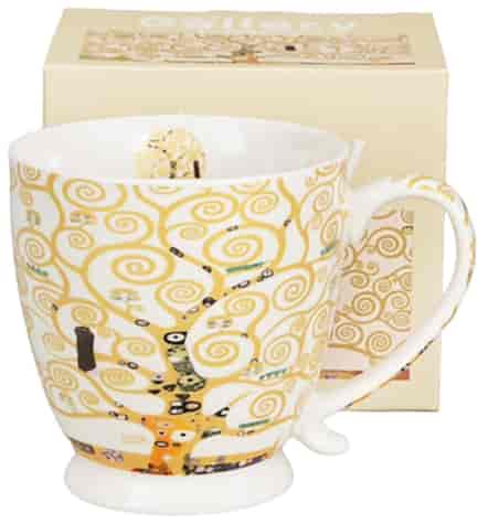 TREE OF LIFE ECRU KUBEK NA STOPCE W PUDEŁKU 500ml