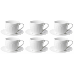 TWILIGHT WHITE KOMPLET FILIŻANEK 6+6 260ml