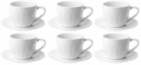 TWILIGHT WHITE KOMPLET FILIŻANEK 6+6 260ml